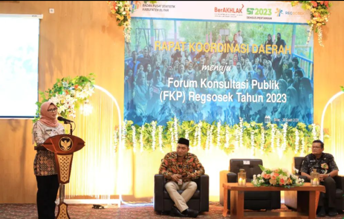 Bupati Blitar Buka Rakorda Menuju FKP Regsosek 2023