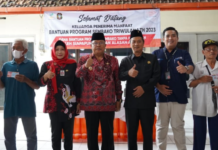 Ratusan KPM Kota Blitar Terima Bantuan Pangan Non Tunai dari Kementerian Sosial