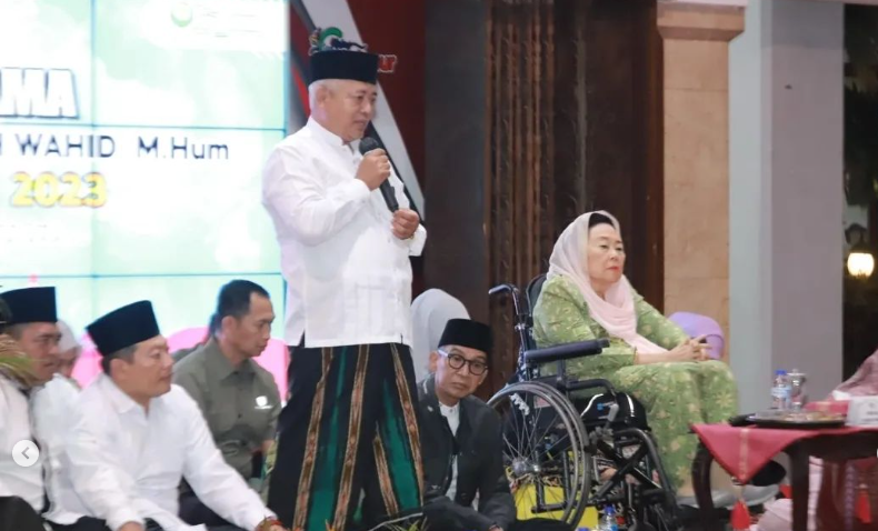 Sahur bersama dengan istri dari mendiang Presiden keempat RI, Abdurrahman Wahid, Ibu Dr. (HC) Dra. Hj. Shinta Nuriyah Wahid, M.Hum,