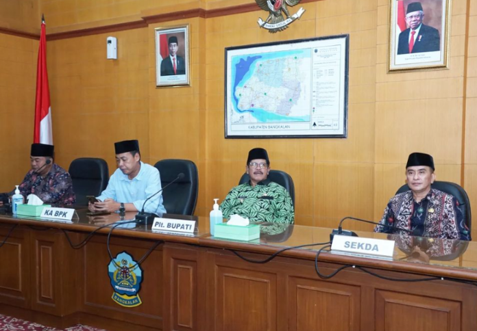 Plt. Bupati Bangkalan Dampingi Kepala BPK-RI Perwakilan Jatim dalam Pemeriksaan LKPD Tahun 2022
