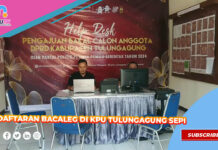 Pendaftaran Bacaleg Di Kpu Tulungagung Sepi
