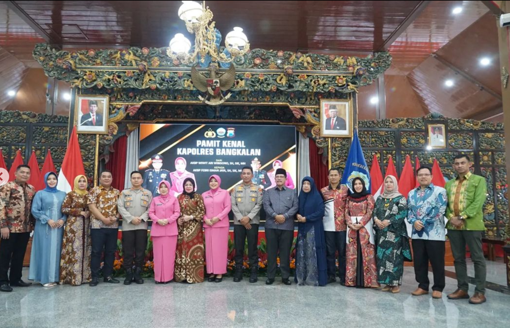 Pelantikan Kapolres Bangkalan Baru, Plt. Bupati Optimis Kerja Sama dengan Forkopimda Akan Semakin Erat