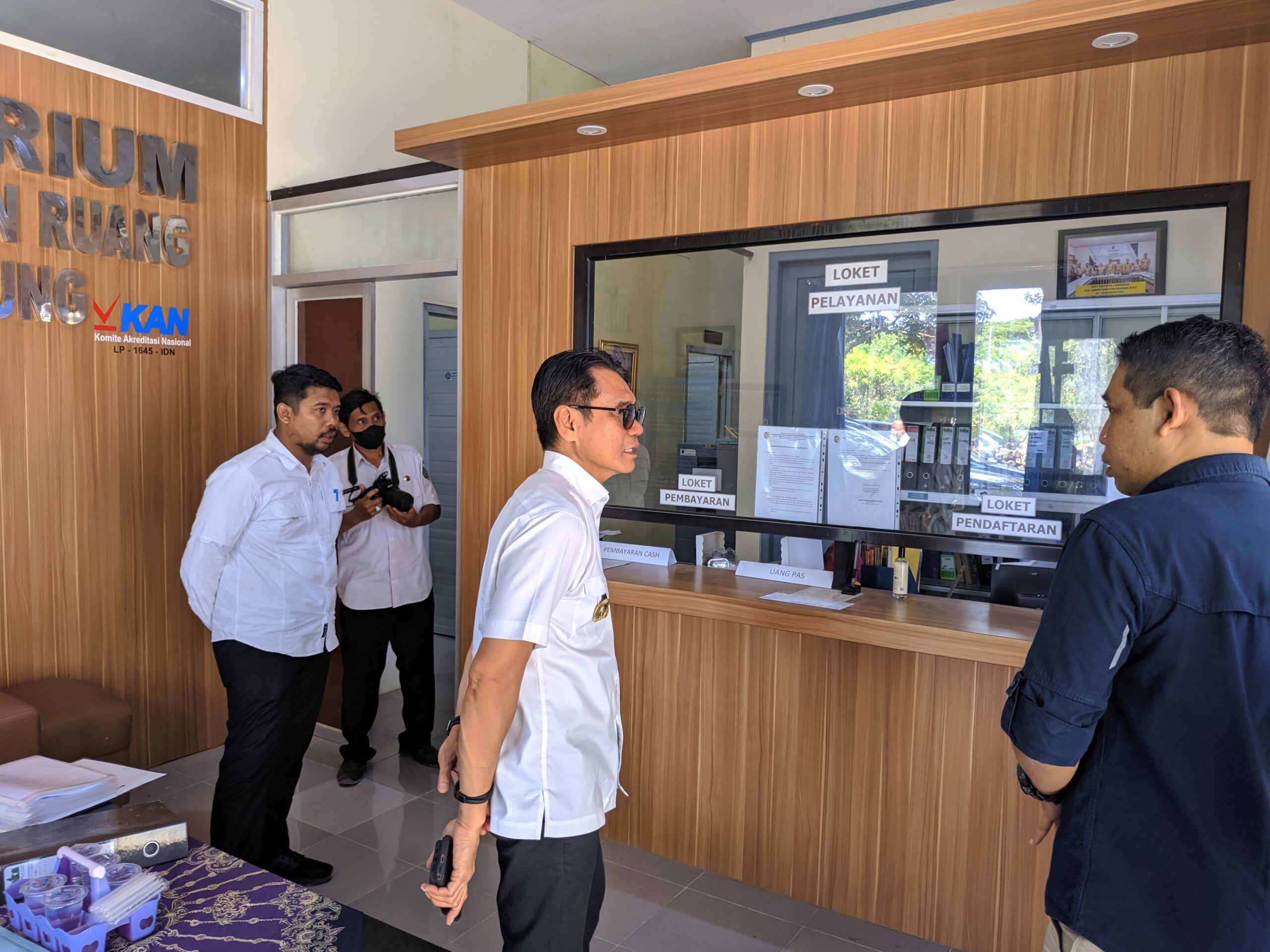 Kunjungan Bapak PJ Bupati Tulungagung Heru Suseno  di  Laboratorium Dinas PUPR Kabupaten Tulungagung