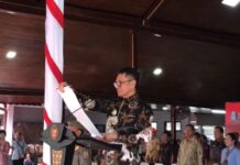 Penjabat (Pj) Bupati Tulungagung Sambut Rombongan Kirab Pataka Jer Basuki Mawa Beya