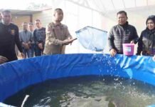 Dukung Ketahanan Pangan, Kapolres Kediri Kota AKBP Bramastyo Priaji, S.H., S.I.K., M.Si Panen Lele