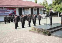 Hari Kesaktian Pancasila, Kapolres Probolinggo Kota Berikan Reward Anggota Berprestasi