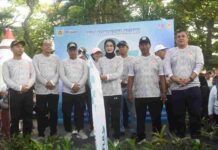 Ajak Warga Kota Kediri Hidup Sehat, Mbak Wali ikut Jalan Sehat HUT ke-87 KONI
