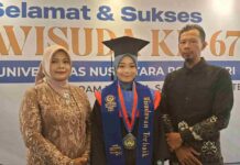 Inspiratif! Anak Penjahit Raih IPK Sempurna 4.00 di Wisuda UNP Kediri, Kunci Sukses: Doa Ibu dan Rutin Sedekah