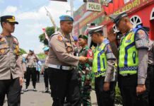 Tim Biroprovos Divpropam Mabes Polri, Laksanakan Kunjungan ke Pos Pelayanan Alun-Alun Polres Kediri Kota