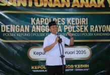 Buka Bersama dan Santuni Anak Yatim, Kapolres Kediri: Ramadan Momentum Pererat Kebersamaan