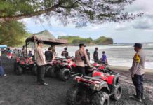 Libur Lebaran, Polres Blitar Maksimalkan Pengamanan Wisata Pantai Serang