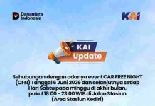 Mulai Juni 2026, Jalan Stasiun Kediri Jadi Area Car Free Night: KAI Daop 7 Madiun Imbau Penumpang Antisipasi Rute Alternatif