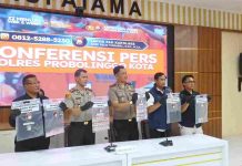 Polres Probolinggo Kota Ungkap Tiga Kasus Sabu, Tiga Tersangka Ditangkap