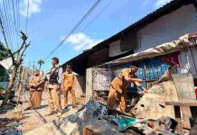 Sikap Tegas Kecamatan Mojoroto Dalam Penertiban PKL Depan Pasar Campurejo