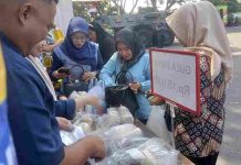 Sambut HUT TNI ke-81, PG Pesantren Baru dan Kodim Kediri Gelar Pasar Murah di SLG Kediri
