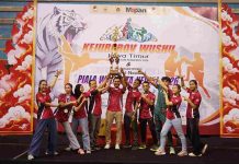 Raih 15 Emas dan 17 Perak, Kota Kediri Juara Umum Kejurprov Wushu